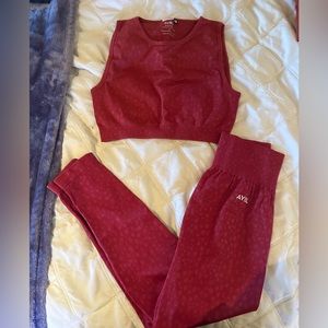 Cute ABYL sports bra and leggings set